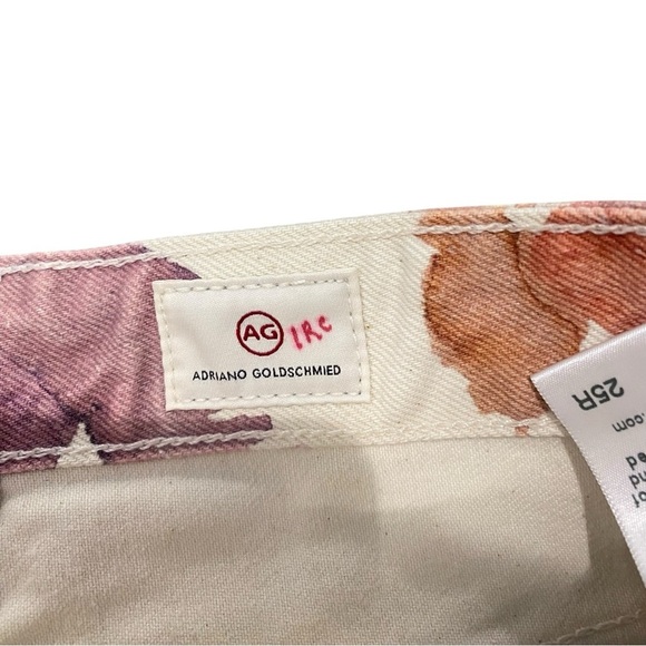 AG ADRIANO GOLDSCHMIED Womens Alexxis High Rise Floral Print Jeans Size 25R - Picture 8 of 11